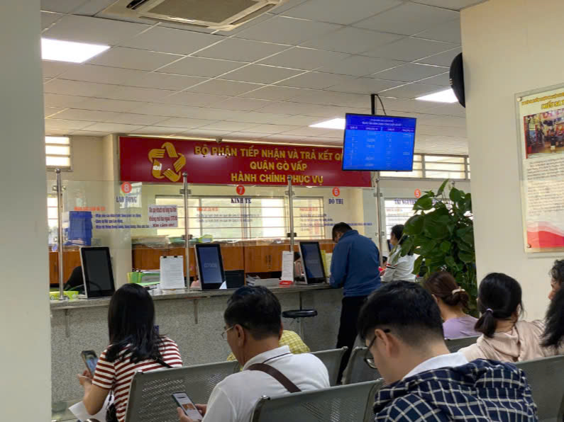 Bộ phận tiếp nhận và trả kết quả Quận Gò Vấp