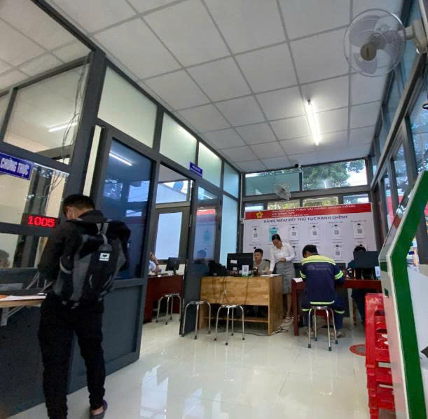 Bộ phận trả kết quả đăng ký giấy phép kinh doanh xã Bình Mỹ